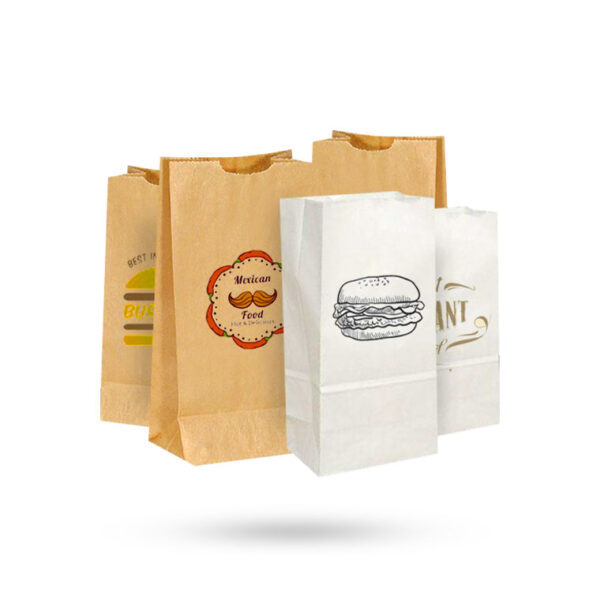 custom paper food bags in uk wholesales