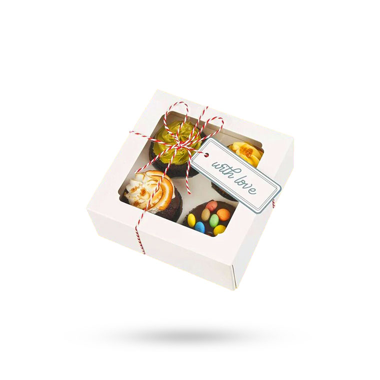 custom printed window bakery boxes