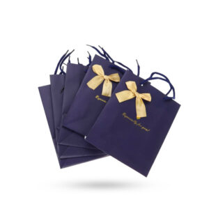 custom ribon paper bags