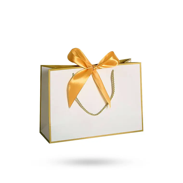 custom ribon paper bags