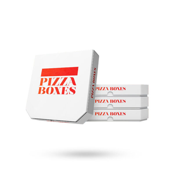 custom white pizza Boxes