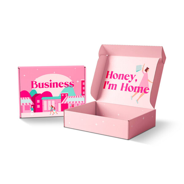 pink mailer boxes uk