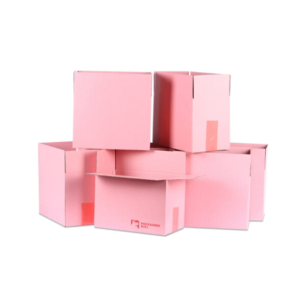 pink print mailer boxes