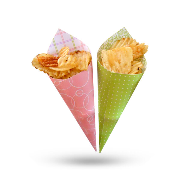 Finger Paper Food Cone - Image 2