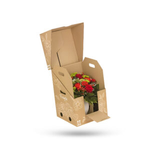 printed flower postal boxes