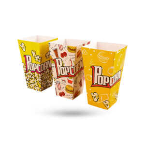 Custom Printed paper popcorn boxes