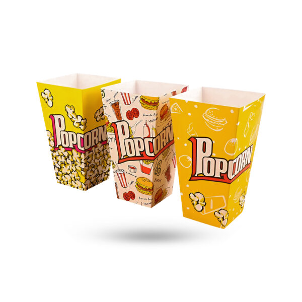 Custom Printed paper popcorn boxes