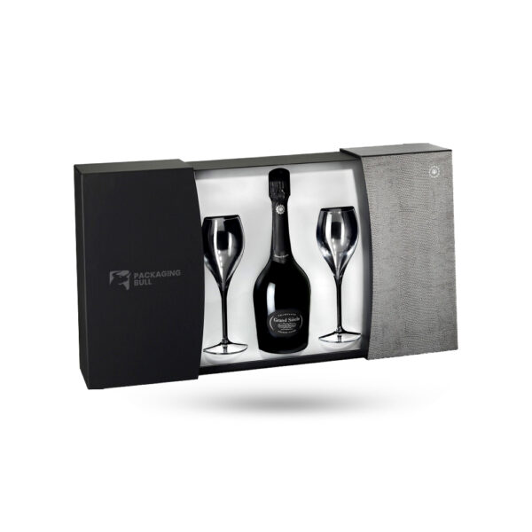 Custom wine glass gift boxes