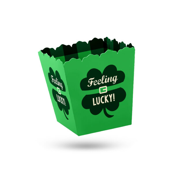 printed green popcorn boxes UK