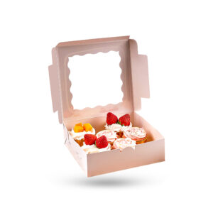 8x8x4 window bakery boxes