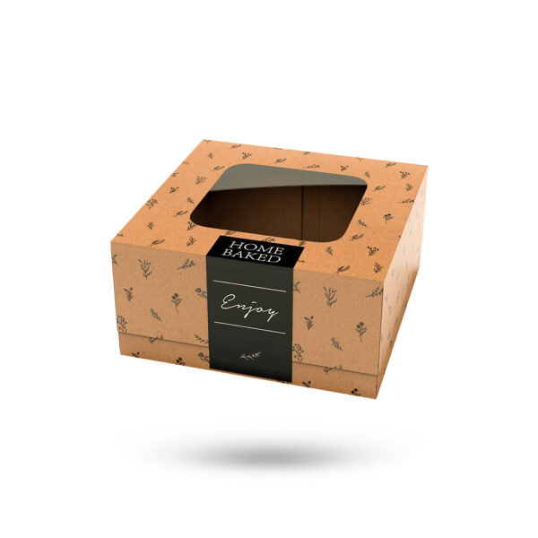 plain kraft bakery boxes