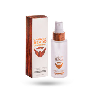 printed logo beard conditioner boxes