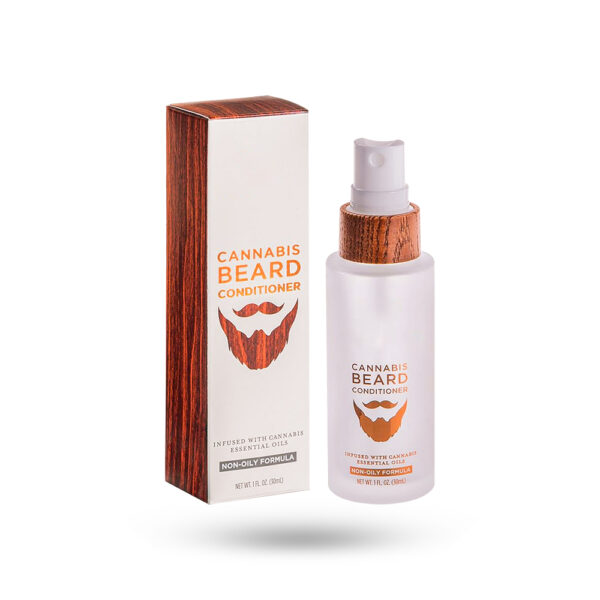 printed logo beard conditioner boxes