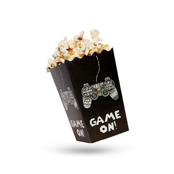 UK BLACK POPCORN BOXES