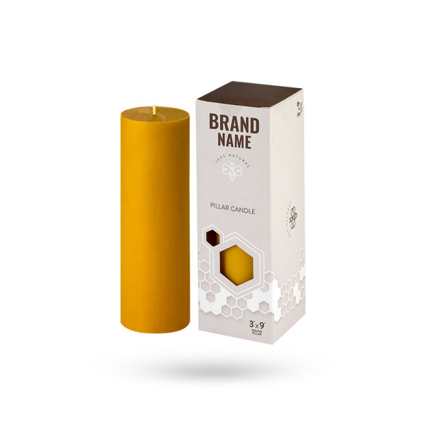 pillar candle packaging