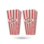 Red and White Striped Popcorn Boxes