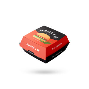 printed cardboard paper burger boxes