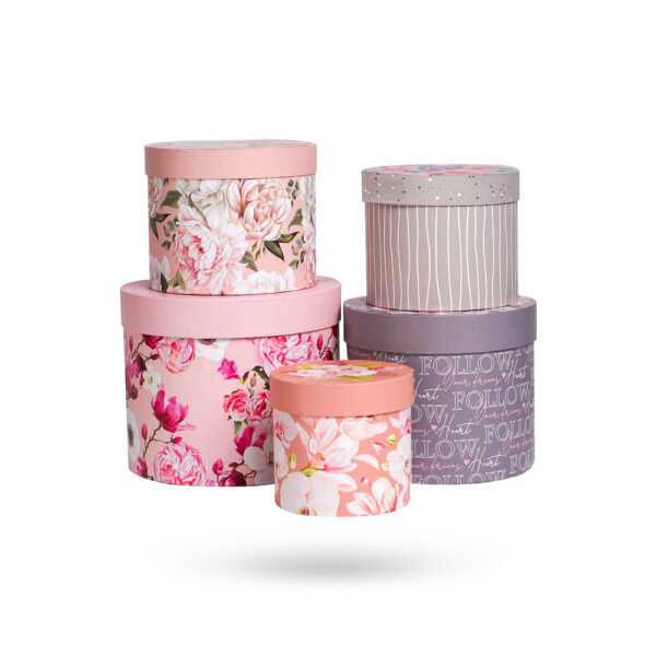 Round Flower Paper Tube