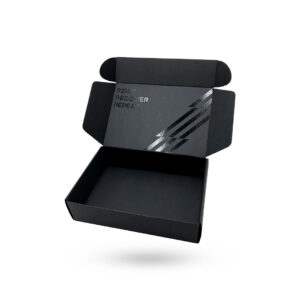 Black Mailer Box with Spot UV