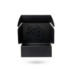 Black Mailer Box with Embossed