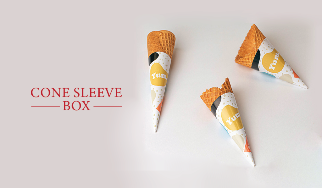 Custom Cone Sleeves for Takeaway Foods
