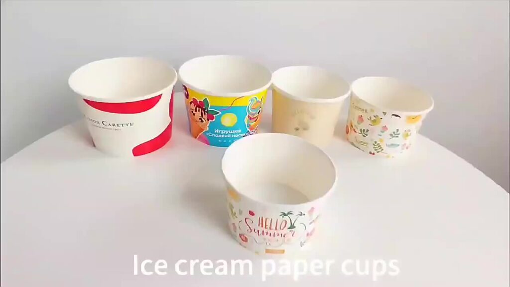 Custom Paper Ice Cream Cups